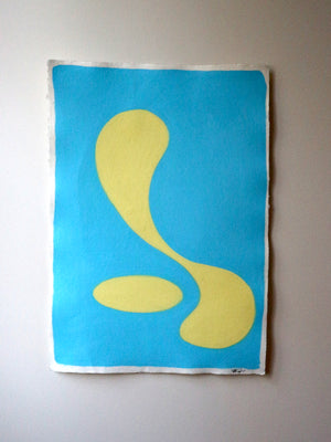 The Return - Original Oil Pastel on Handmade Khadi Paper