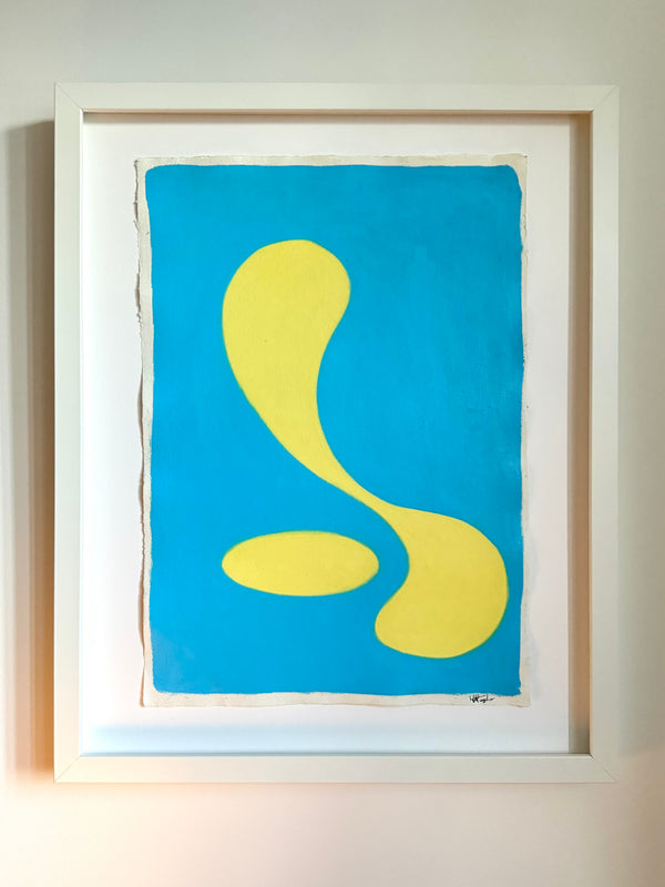 The Return - Original Oil Pastel on Handmade Khadi Paper