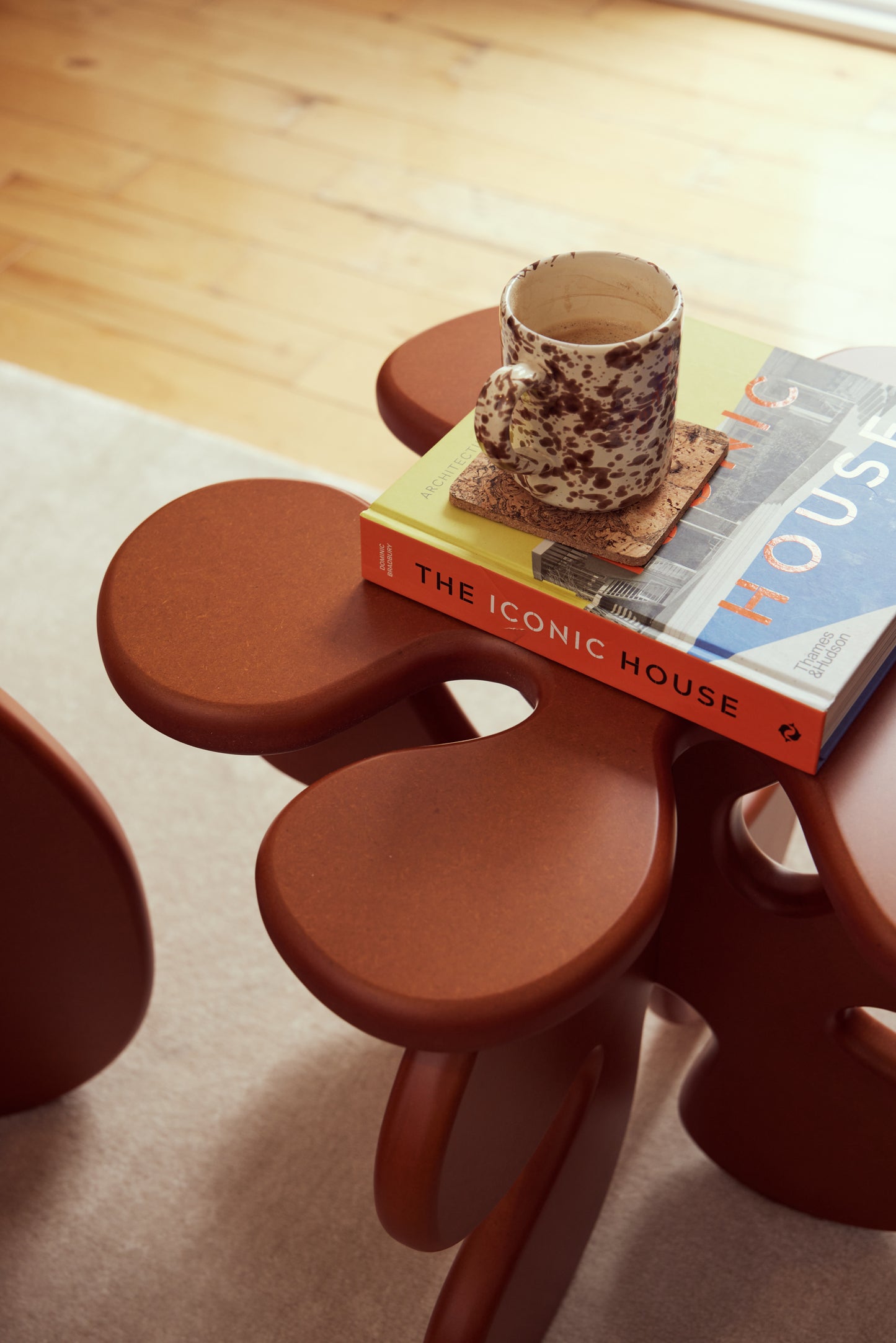 Flower Table in Stained MDF